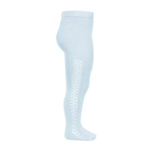 Leotardos de algodón cálido con calado lateral tonos azules