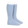 calcetin alto liso azul claro condor