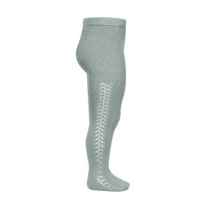 Leotardos de algodón cálido con calado lateral Tonos verdes