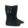 calcetin alto con lazo lateral condor negro