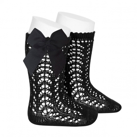 calcetines-altos-calados-con-lazo-negro condor