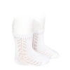 Calcetines cortos algodón cálido calado lateral Cóndor blanco