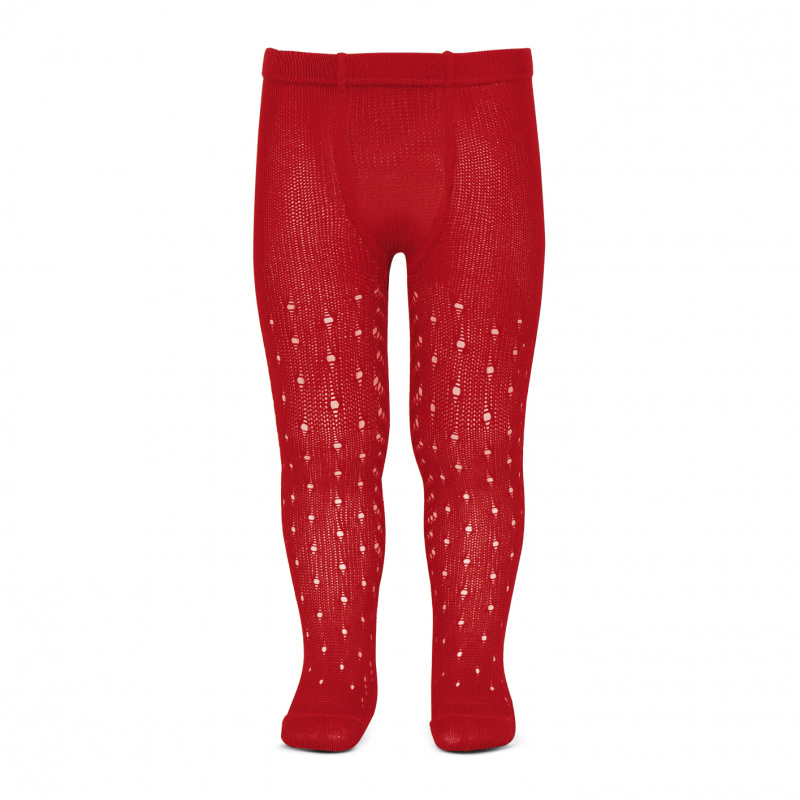 leotardo calado rojo 550
