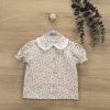 Blusa Flores cuello bebe