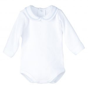 Body cuello bebé azul