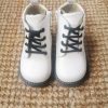 Bota blanca piel suela Dr. Martens