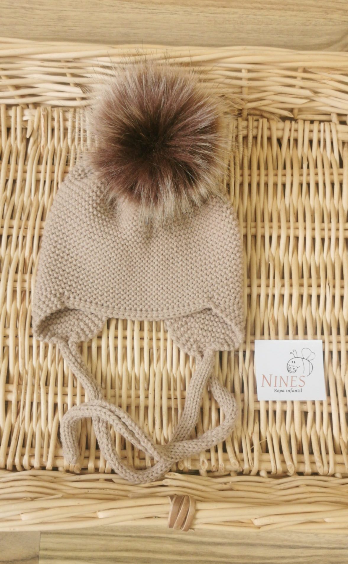Gorro punto pompon marialex