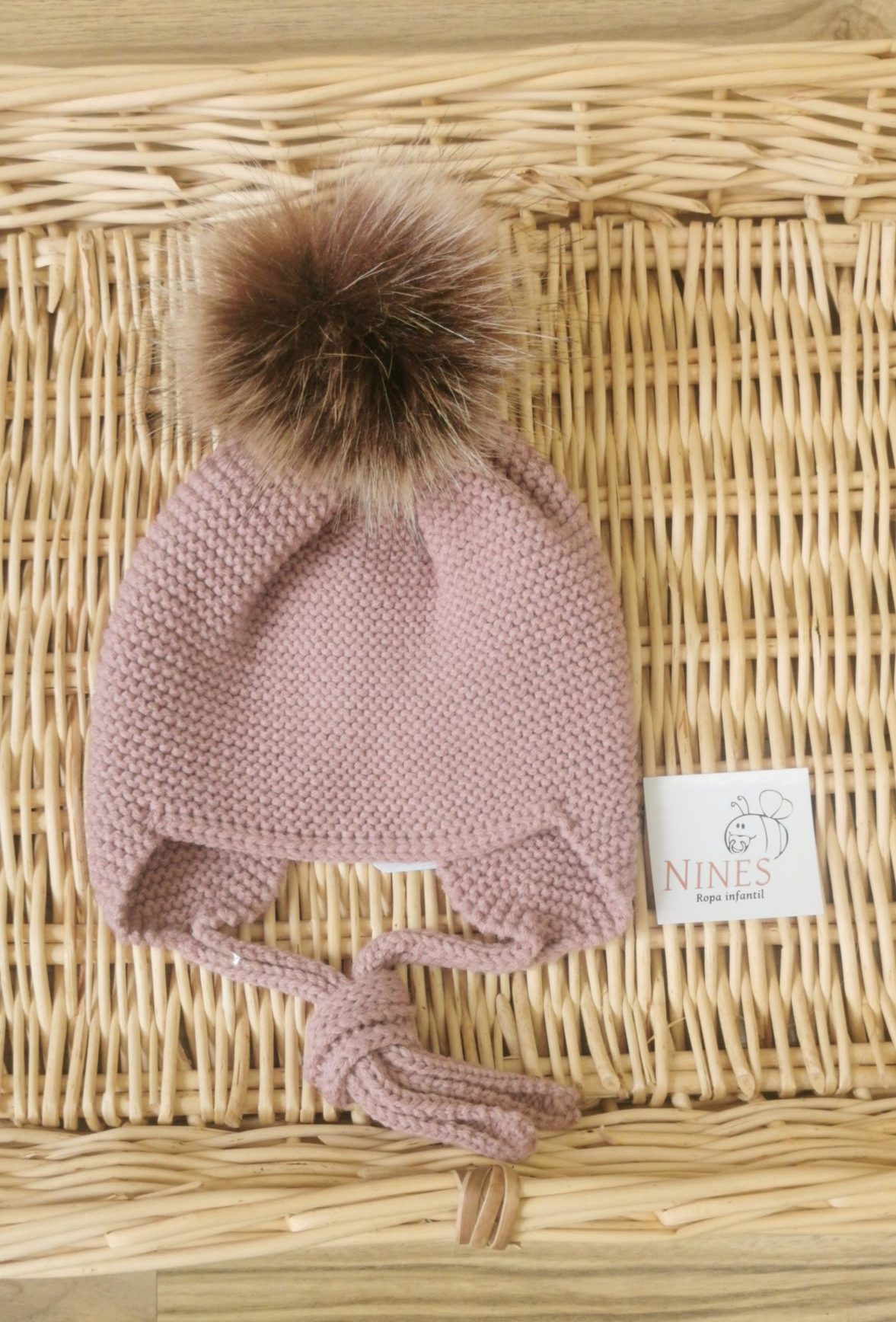 Gorro punto pompon marialex