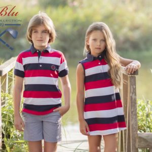 polo rayas miranda rojo