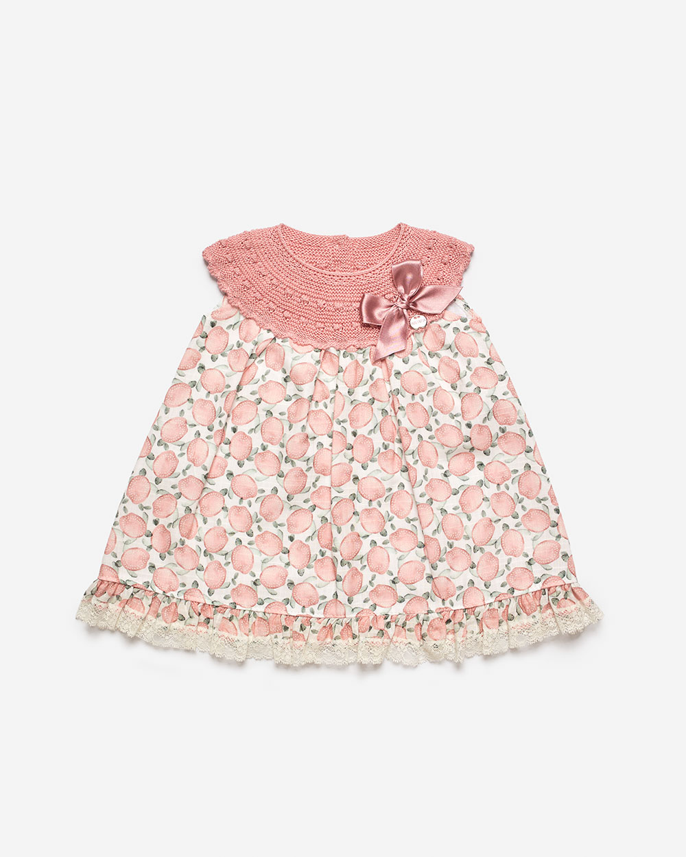 Vestido perlé tortugas amarillo bebé niña