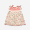 Vestido flores coral niña
