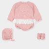 Conjunto punto bordado a mano papaya mac ilusion