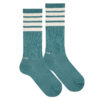 calcetin alto sport 4 rayas azul piedra cóndor