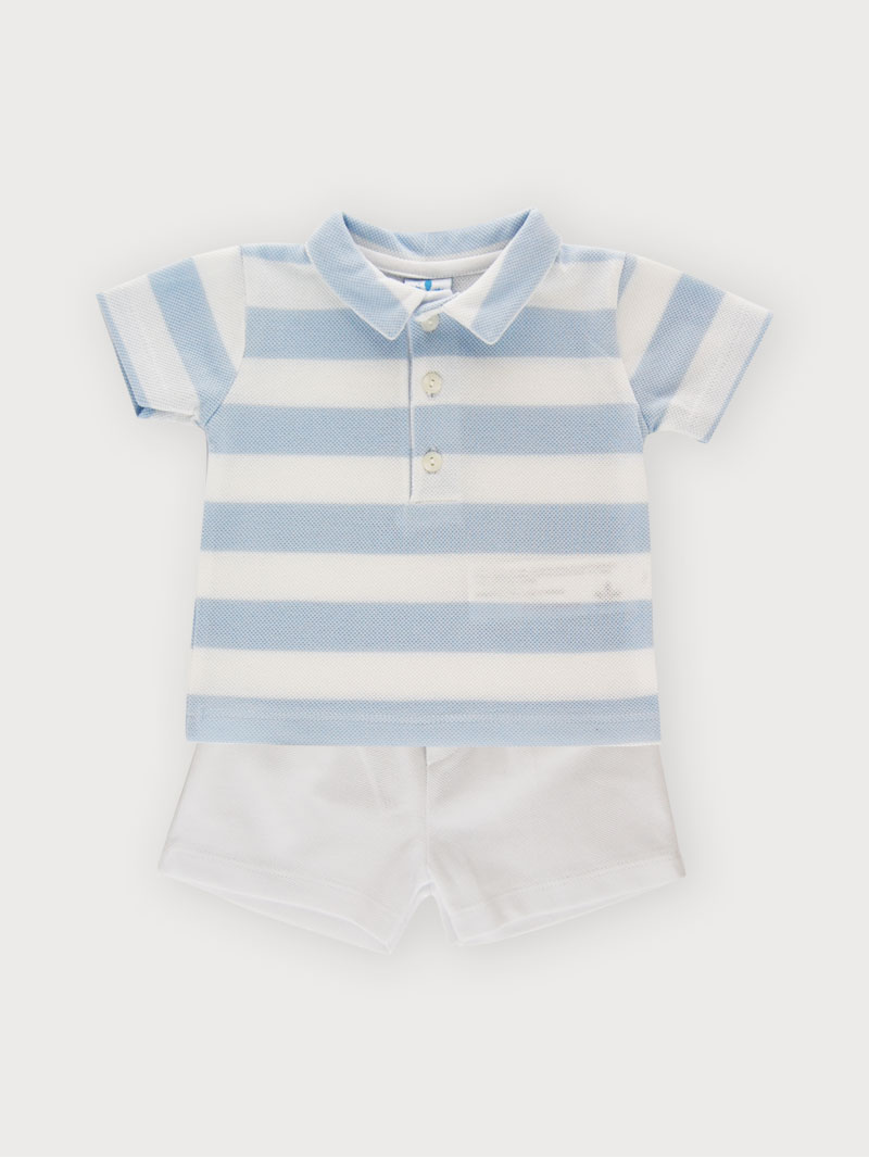 Conjunto rayas marinero niño polo sardon