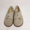 Zapatito tipo blucher de cordones de piel serraje