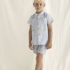 Camisa guayabera conjunto azul babidu ninfa
