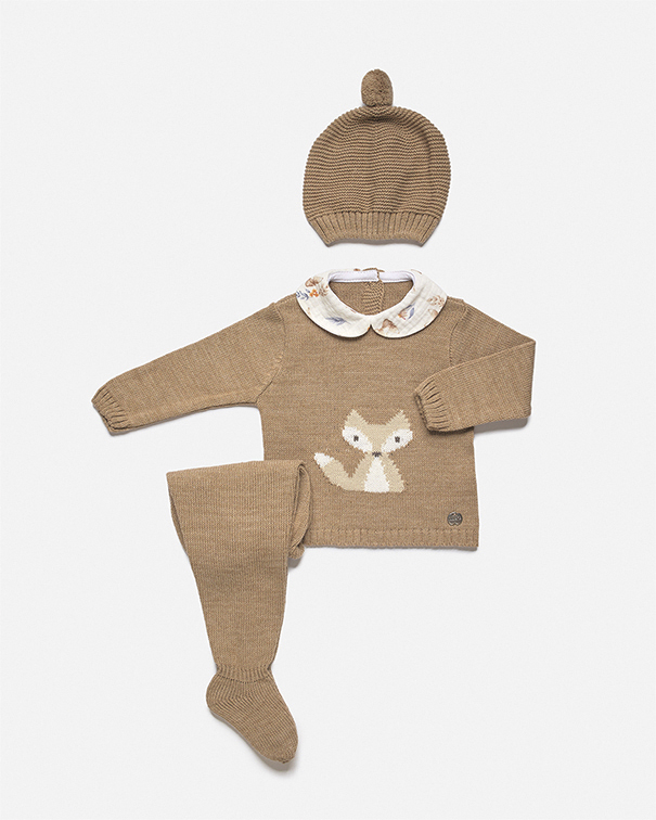 Conjunto bebe punto zorrito juliana