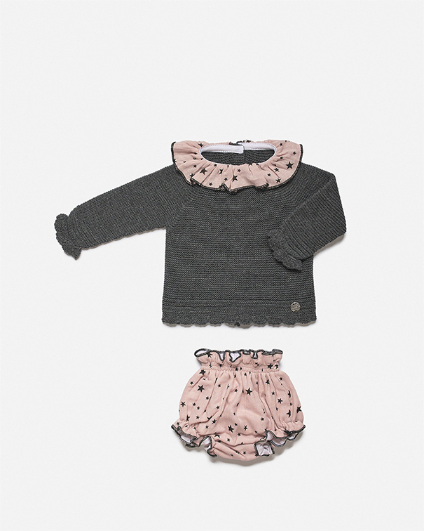 Conjunto braga estrellas punto juliana