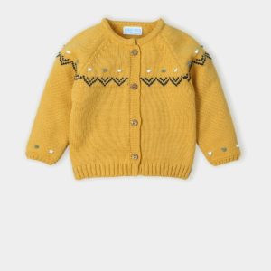 Chaqueta Jacquard mac ilusion mostaza