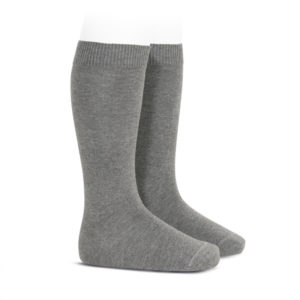 calcetin alto liso gris 230 condor