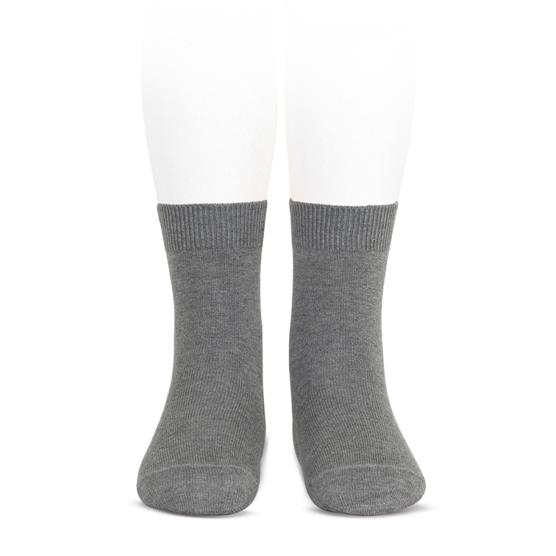 calcetin lisos cortos gris claro 230 condor