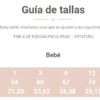 Guia de tallas calamaro