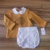Conjunto erizo blanca valiente niño