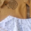 Conjunto erizo blanca valiente niña