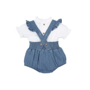 Conjunto peto volante y camisa Clavel Babidu 41477