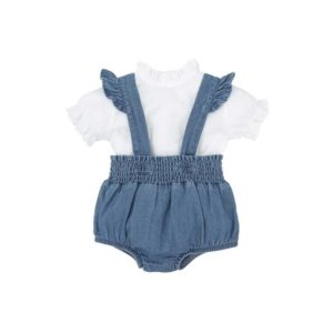 Conjunto peto volante y camisa Clavel Babidu 41477