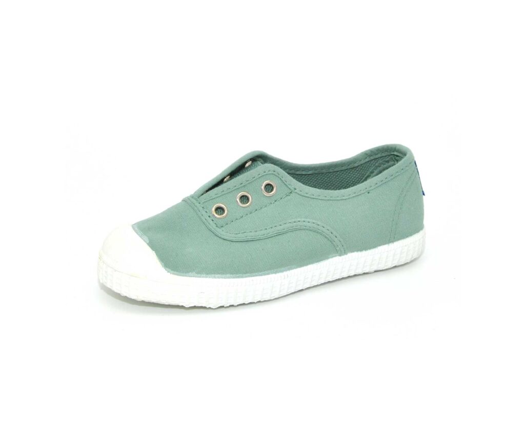 88584 zapatilla lona verde