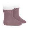 Calcetines altos con puntilla en el puño Iris Cóndor