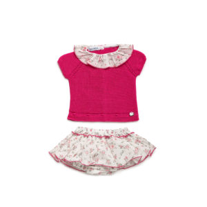 Conjunto braga falda de florecitas Juliana