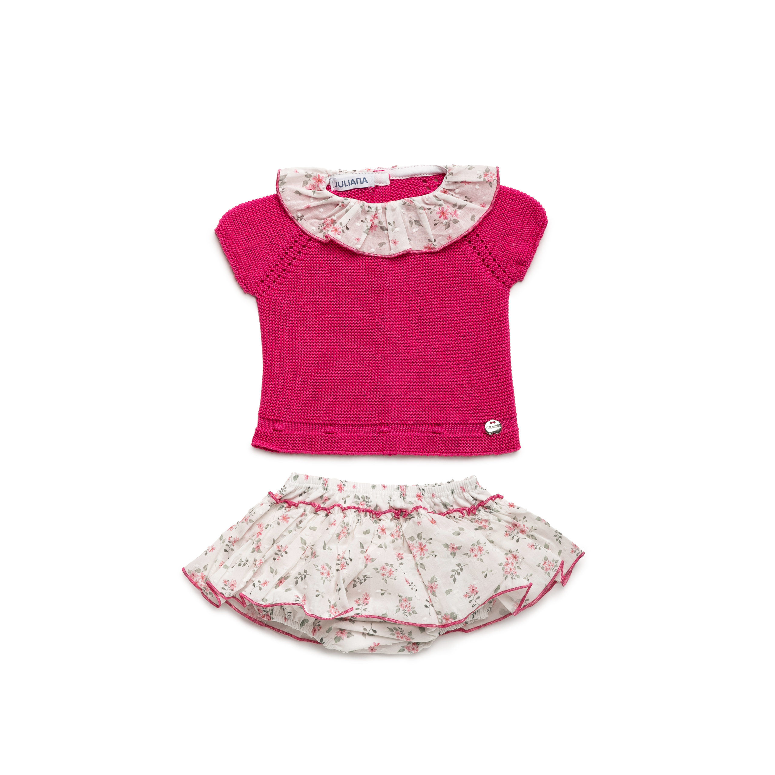 Conjunto braga falda de florecitas Juliana