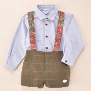 Conjunto niño flores cocote