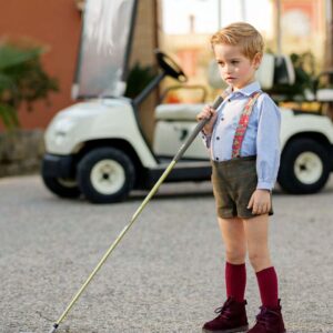 Conjunto niño flores cocote