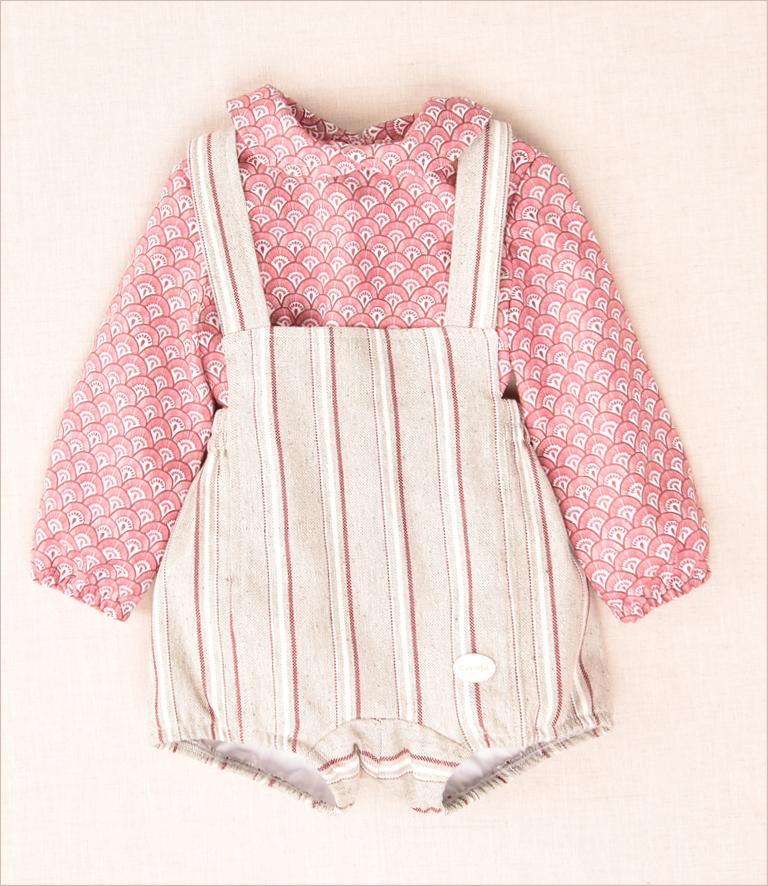 Conjunto rana rayas cocote Conjunto rana rayas cocote