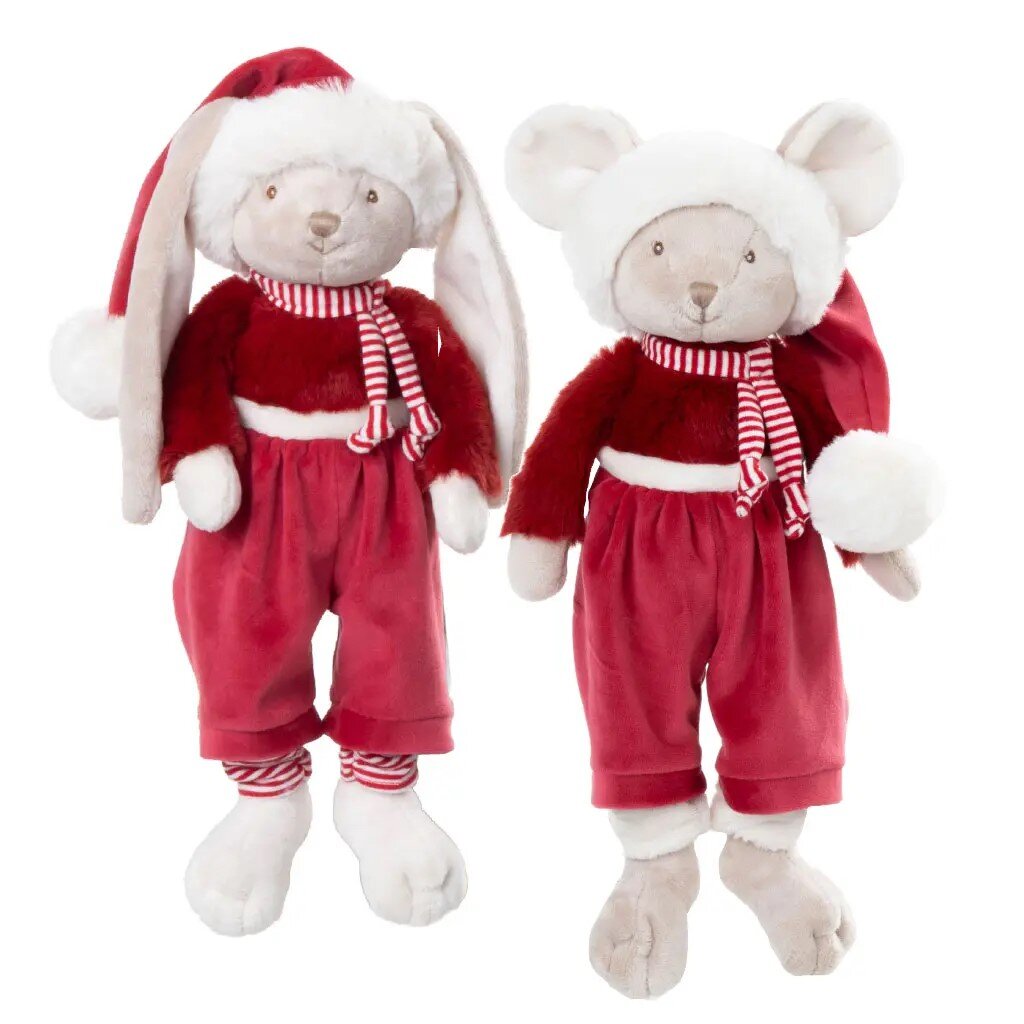 bukowski-hase-sammy-christmas-30-cm-grau-rot~2 Peluche Christmas Henry & Sammy Bukowski